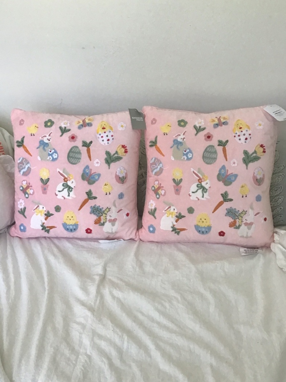 Pink Easter Toss Pillows
